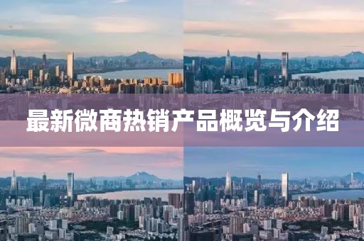最新微商热销产品概览与介绍
