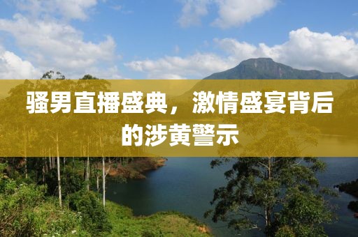 骚男直播盛典，激情盛宴背后的涉黄警示