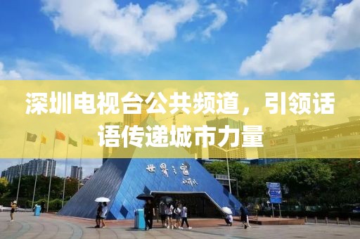 深圳电视台公共频道，引领话语传递城市力量