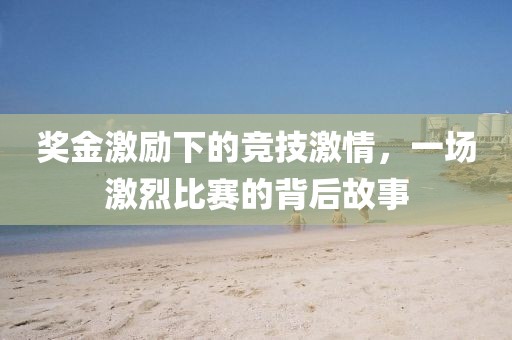 奖金激励下的竞技激情，一场激烈比赛的背后故事