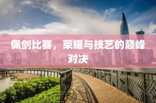 佩剑比赛，荣耀与技艺的巅峰对决