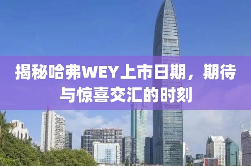 揭秘哈弗WEY上市日期，期待与惊喜交汇的时刻