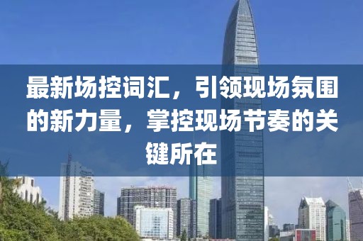 最新场控词汇，引领现场氛围的新力量，掌控现场节奏的关键所在