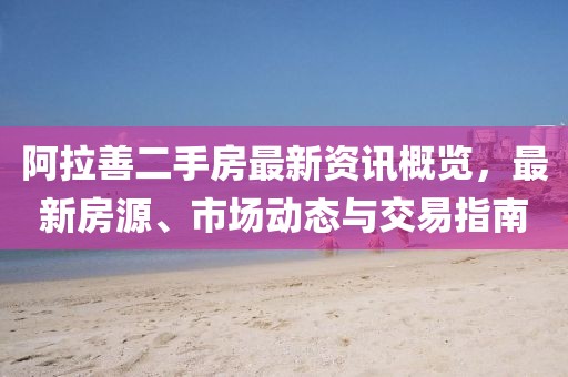 阿拉善二手房最新资讯概览，最新房源、市场动态与交易指南