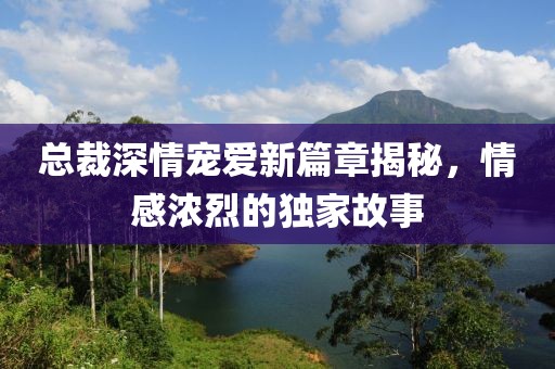 总裁深情宠爱新篇章揭秘，情感浓烈的独家故事