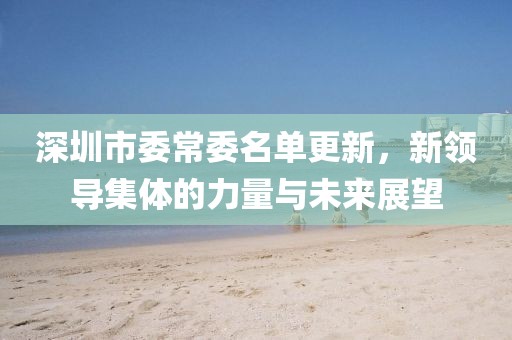 深圳市委常委名单更新，新领导集体的力量与未来展望