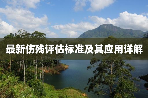 最新伤残评估标准及其应用详解
