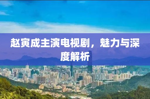赵寅成主演电视剧，魅力与深度解析