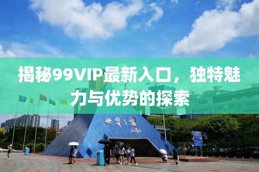 揭秘99VIP最新入口，独特魅力与优势的探索