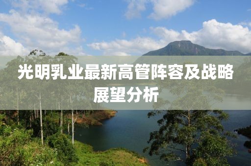 光明乳业最新高管阵容及战略展望分析