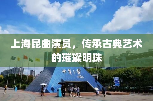 上海昆曲演员，传承古典艺术的璀璨明珠
