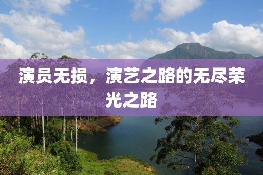 演员无损，演艺之路的无尽荣光之路