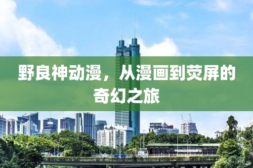 野良神动漫，从漫画到荧屏的奇幻之旅