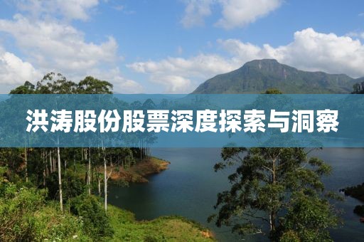 洪涛股份股票深度探索与洞察