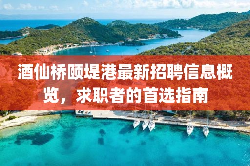 酒仙桥颐堤港最新招聘信息概览，求职者的首选指南