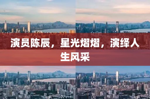 演员陈辰，星光熠熠，演绎人生风采