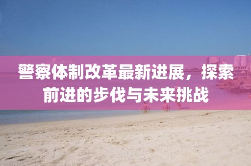 警察体制改革最新进展，探索前进的步伐与未来挑战