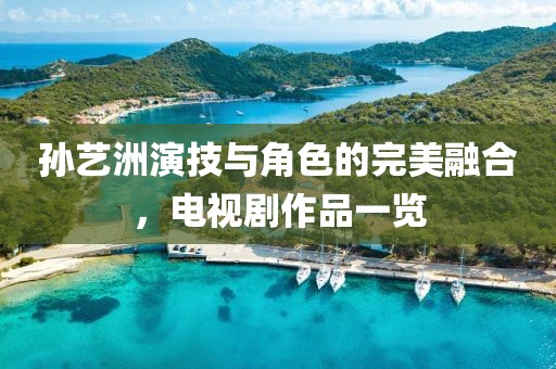 孙艺洲演技与角色的完美融合，电视剧作品一览