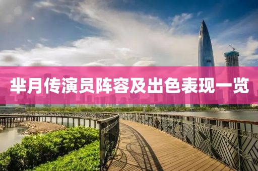 芈月传演员阵容及出色表现一览