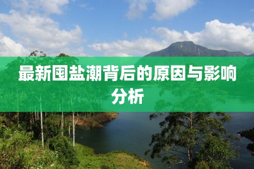 最新囤盐潮背后的原因与影响分析