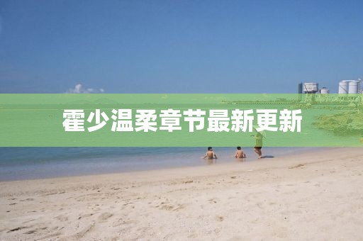 霍少温柔章节最新更新