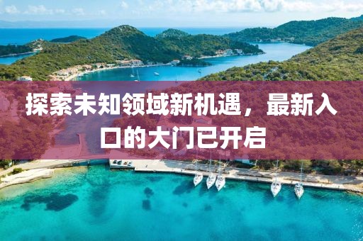 探索未知领域新机遇，最新入口的大门已开启