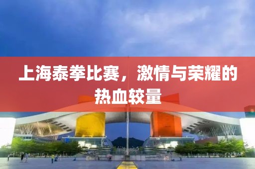 上海泰拳比赛，激情与荣耀的热血较量
