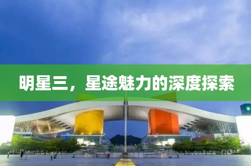 明星三，星途魅力的深度探索