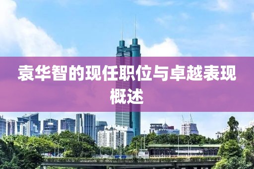 袁华智的现任职位与卓越表现概述