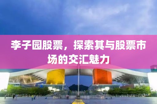 李子园股票，探索其与股票市场的交汇魅力