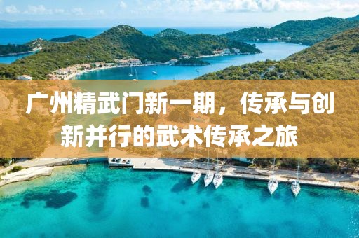 广州精武门新一期，传承与创新并行的武术传承之旅