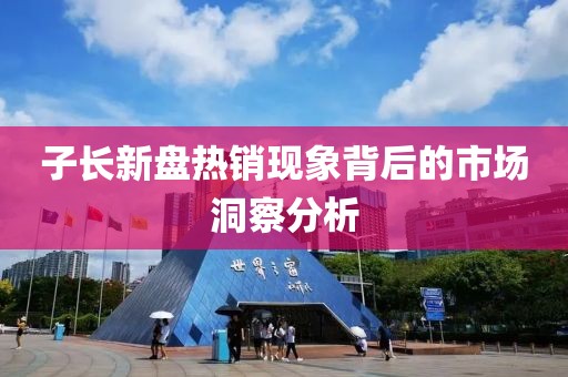 子长新盘热销现象背后的市场洞察分析