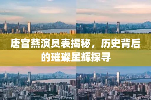 唐宫燕演员表揭秘，历史背后的璀璨星辉探寻