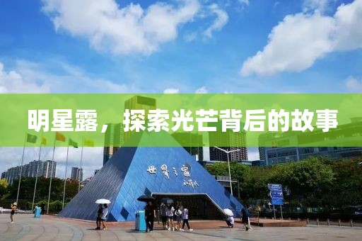 明星露，探索光芒背后的故事
