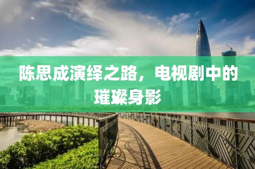 陈思成演绎之路，电视剧中的璀璨身影