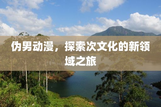 伪男动漫，探索次文化的新领域之旅
