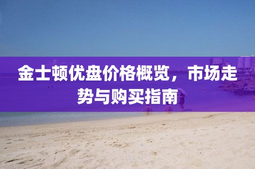 金士顿优盘价格概览，市场走势与购买指南
