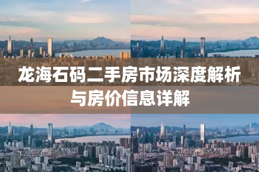 龙海石码二手房市场深度解析与房价信息详解