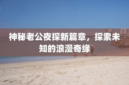 神秘老公夜探新篇章，探索未知的浪漫奇缘