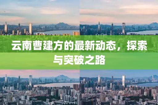 云南曹建方的最新动态，探索与突破之路