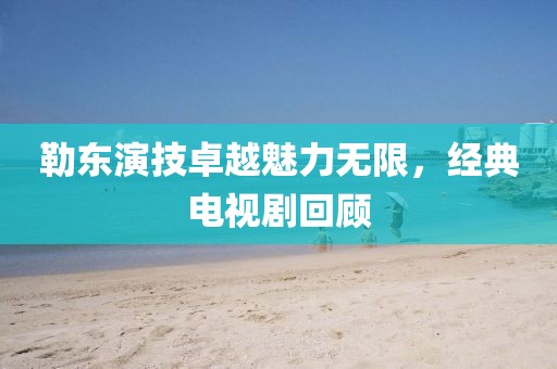 勒东演技卓越魅力无限，经典电视剧回顾