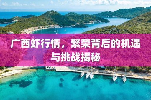 广西虾行情，繁荣背后的机遇与挑战揭秘