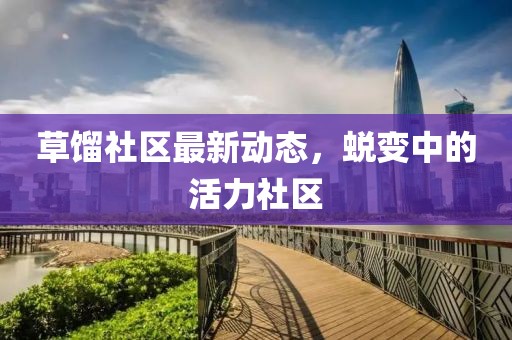 草馏社区最新动态，蜕变中的活力社区