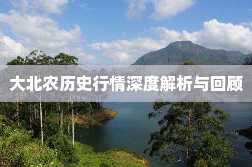 大北农历史行情深度解析与回顾