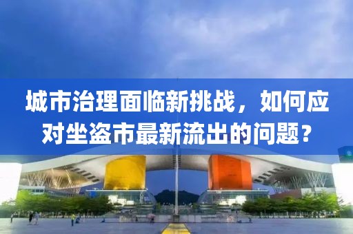 城市治理面临新挑战，如何应对坐盗市最新流出的问题？