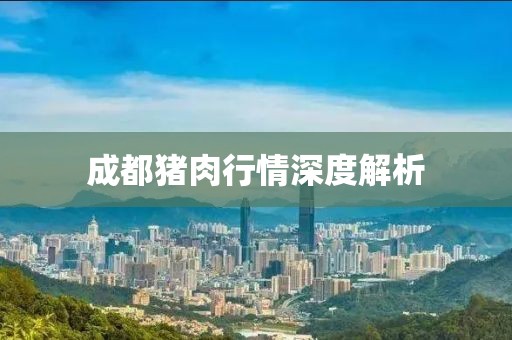 成都猪肉行情深度解析