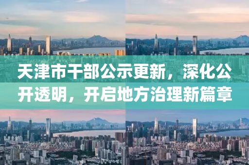 天津市干部公示更新，深化公开透明，开启地方治理新篇章