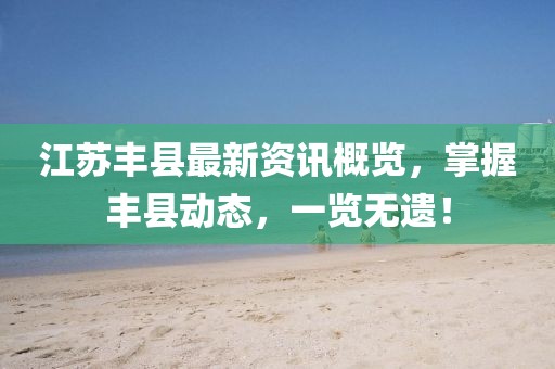 江苏丰县最新资讯概览，掌握丰县动态，一览无遗！