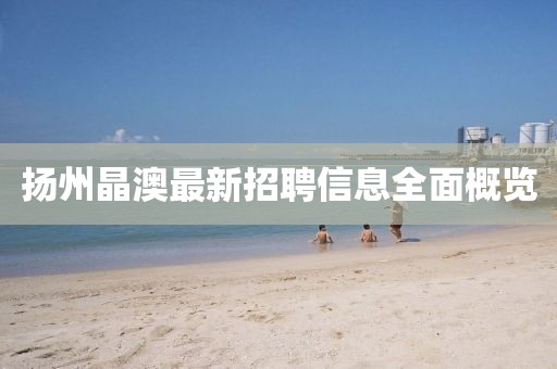 扬州晶澳最新招聘信息全面概览