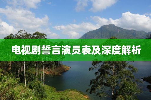 电视剧誓言演员表及深度解析